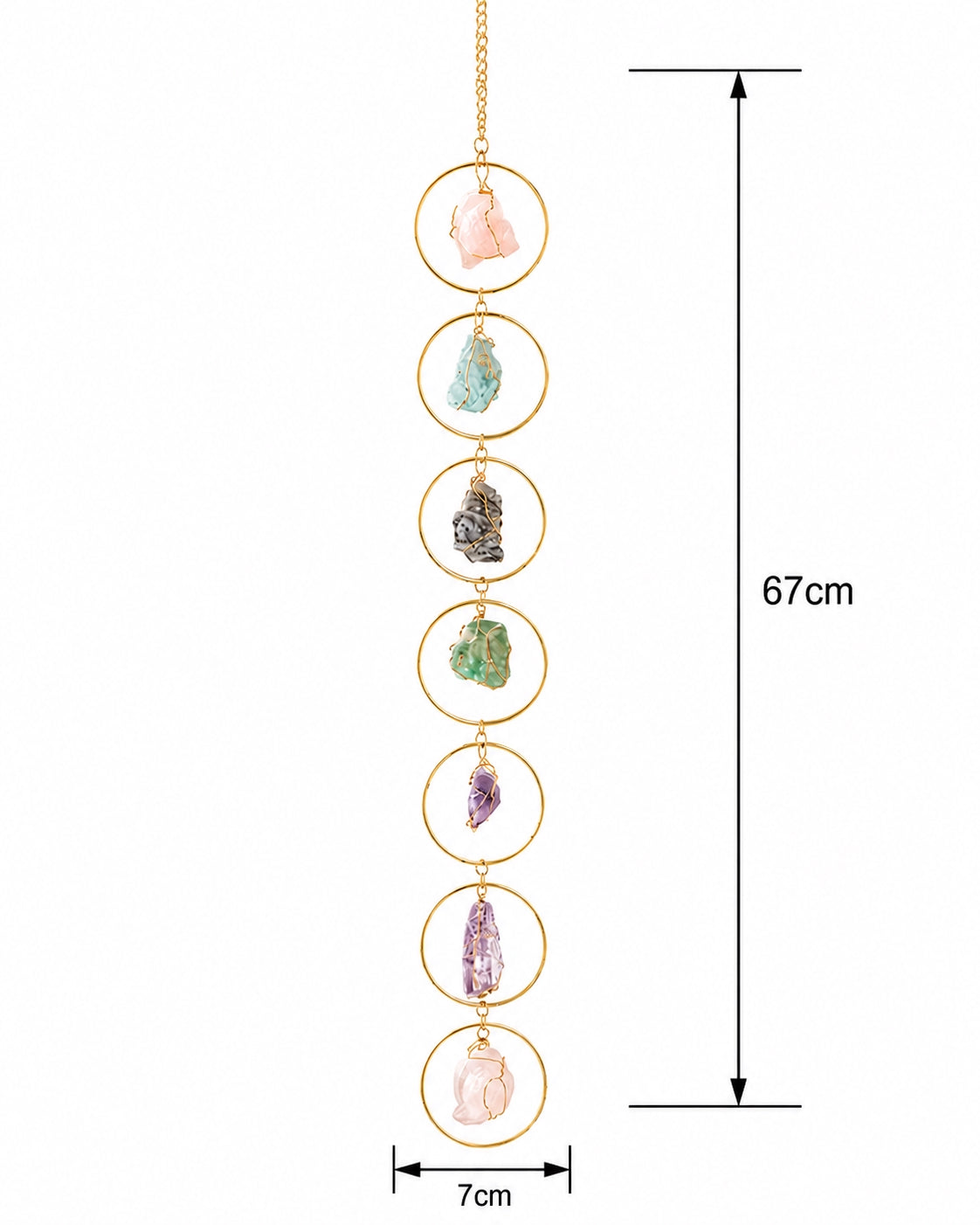 Harmony Circles Crystal Hanging