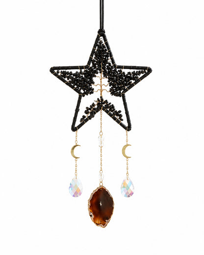 Celestial Star Crystal Suncatcher