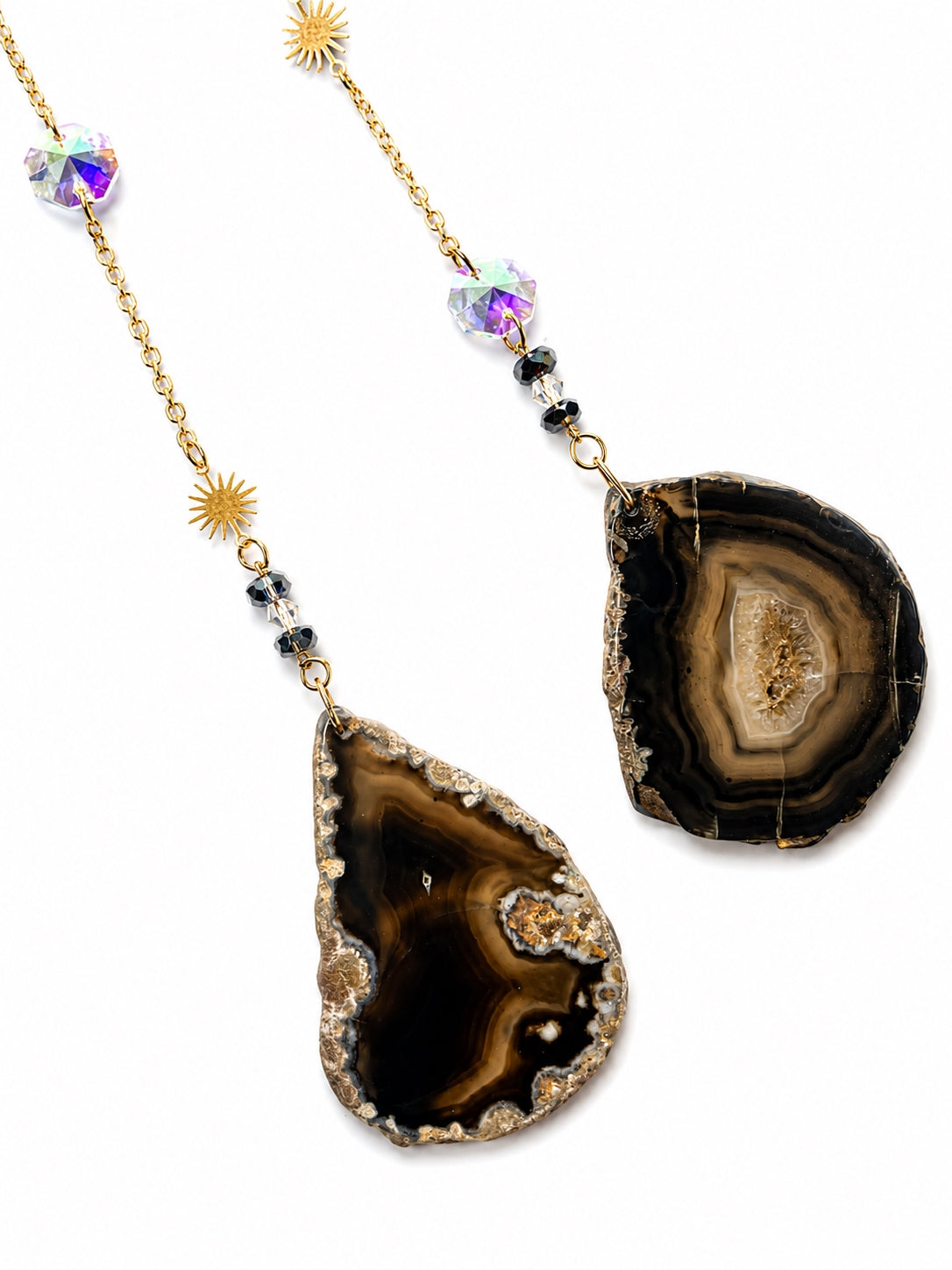 Midnight Moon Crystal Suncatcher