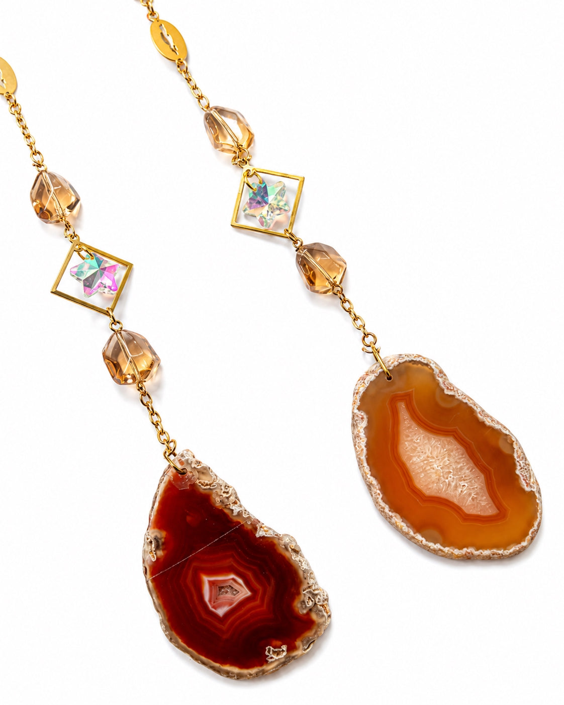 Amber Moon Crystal Suncatcher