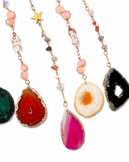 Celestial Rainbow Moon Wall Hanging