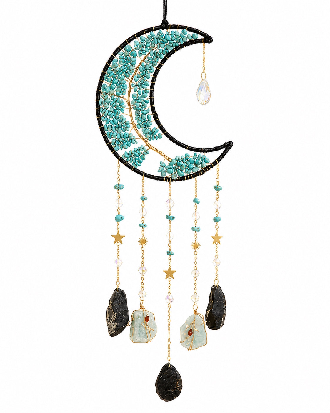 Moonlit Tide Crystal Wall Hanging