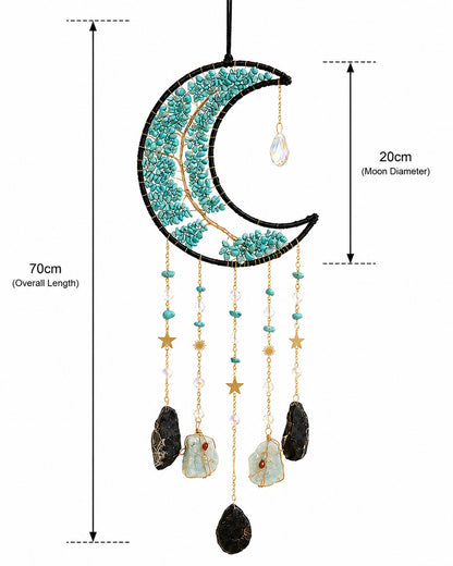 Moonlit Tide Crystal Wall Hanging