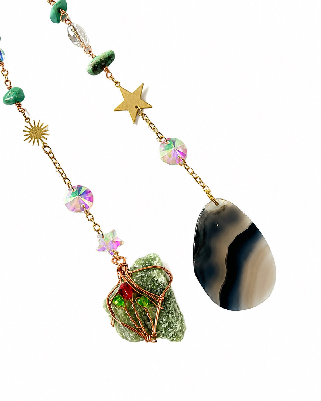 Moonlit Tide Crystal Wall Hanging