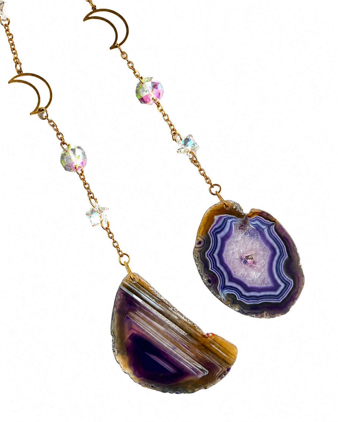 Violet Moon Crystal Wall Hanging