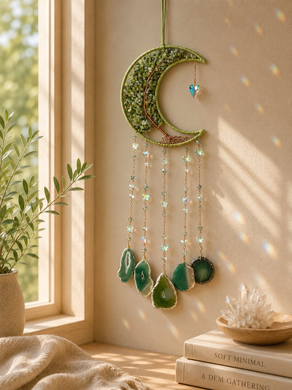 Emerald Grove Crystal Wall Hanging