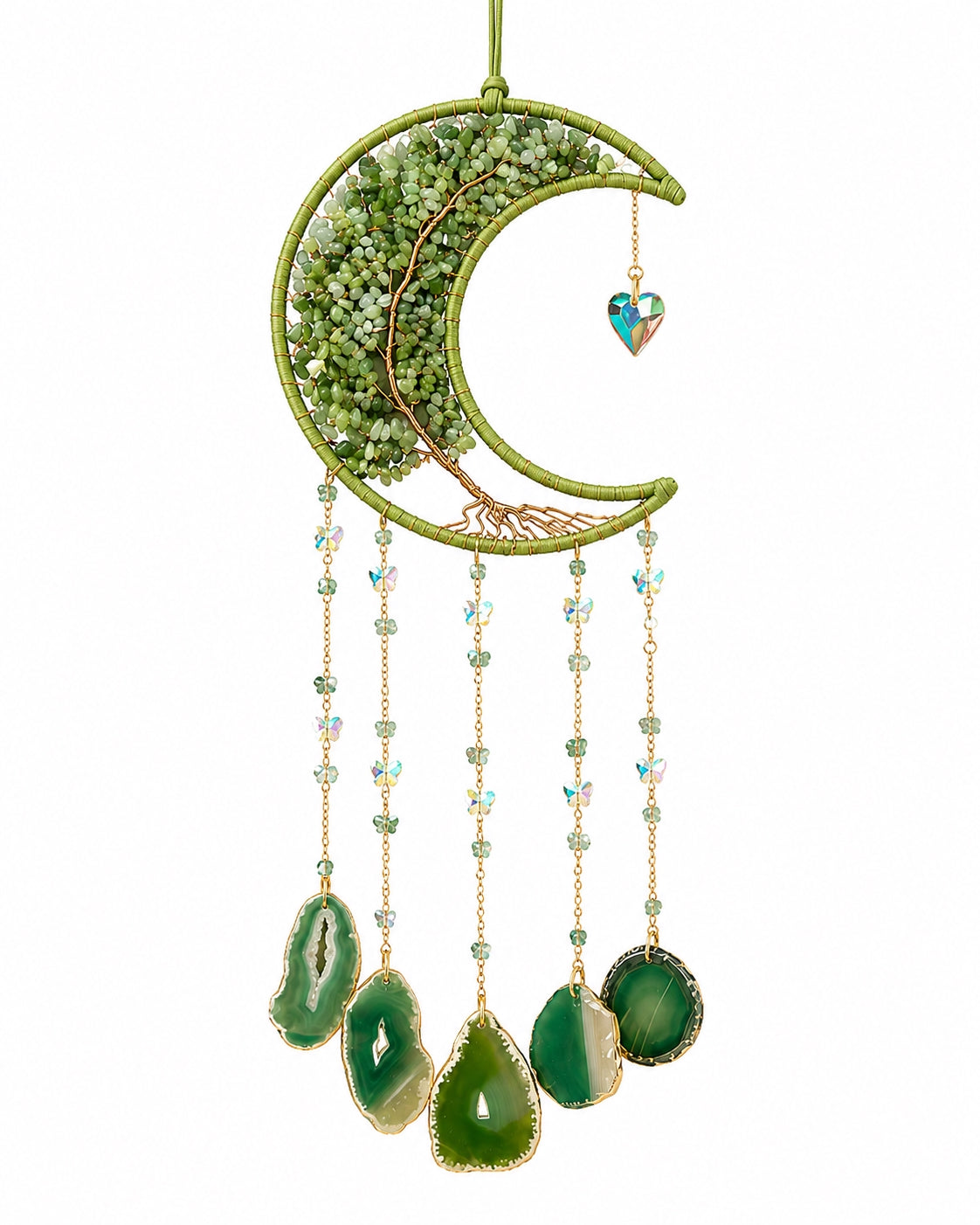 Emerald Grove Crystal Wall Hanging