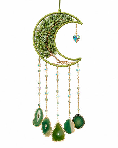 Emerald Grove Crystal Wall Hanging