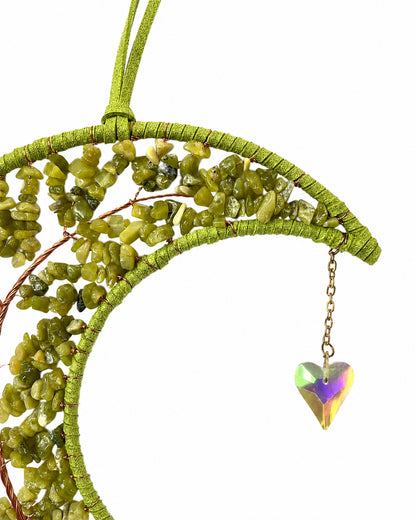 Emerald Grove Crystal Wall Hanging