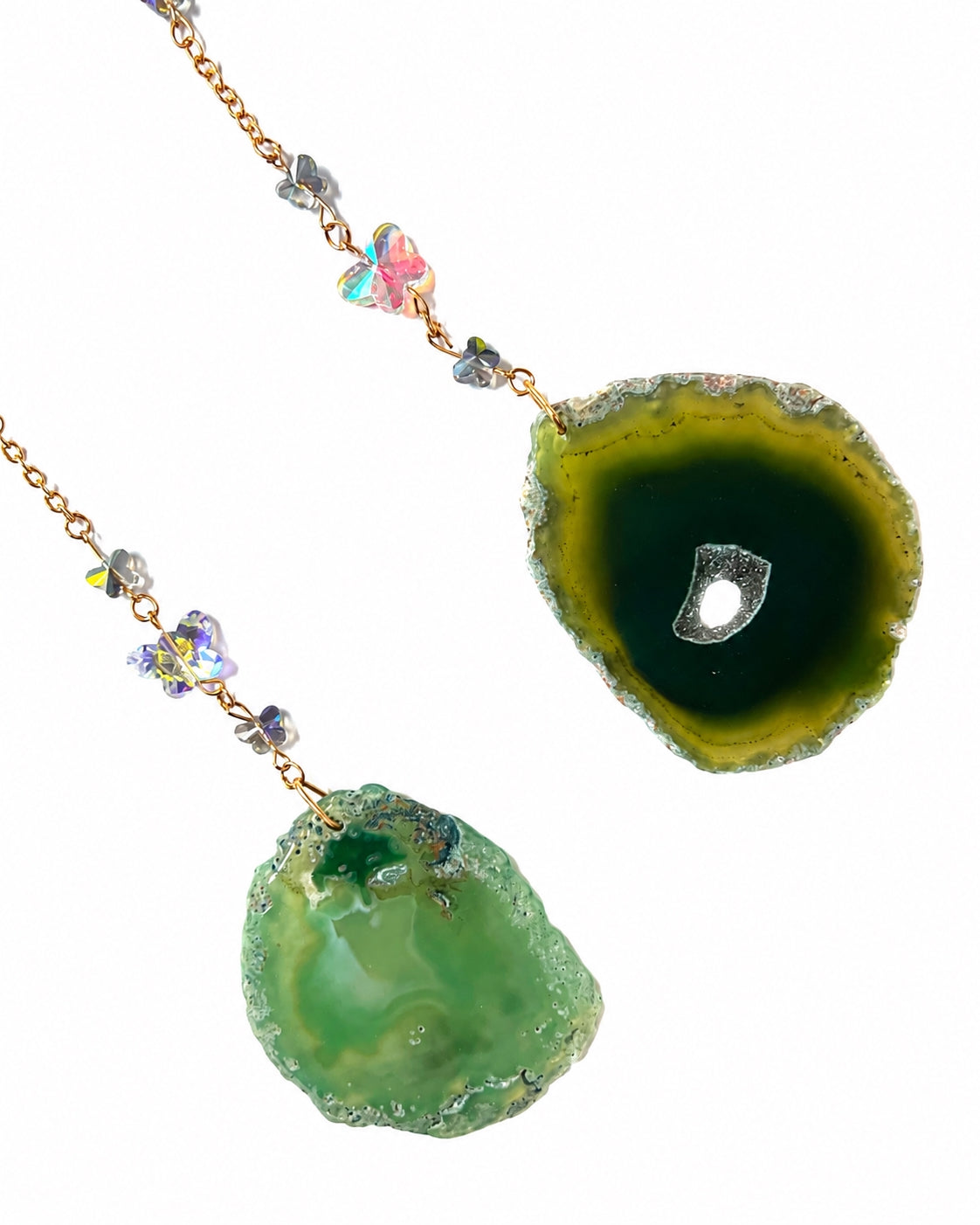 Emerald Grove Crystal Wall Hanging