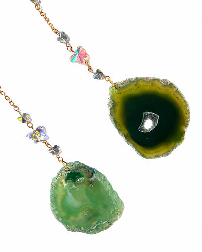 Emerald Grove Crystal Wall Hanging