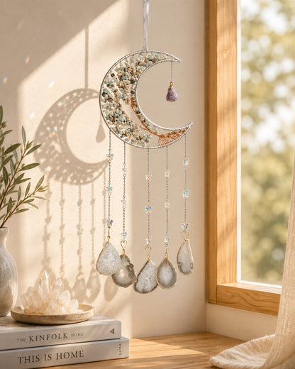 Moonlit Whisper Crystal Wall Hanging