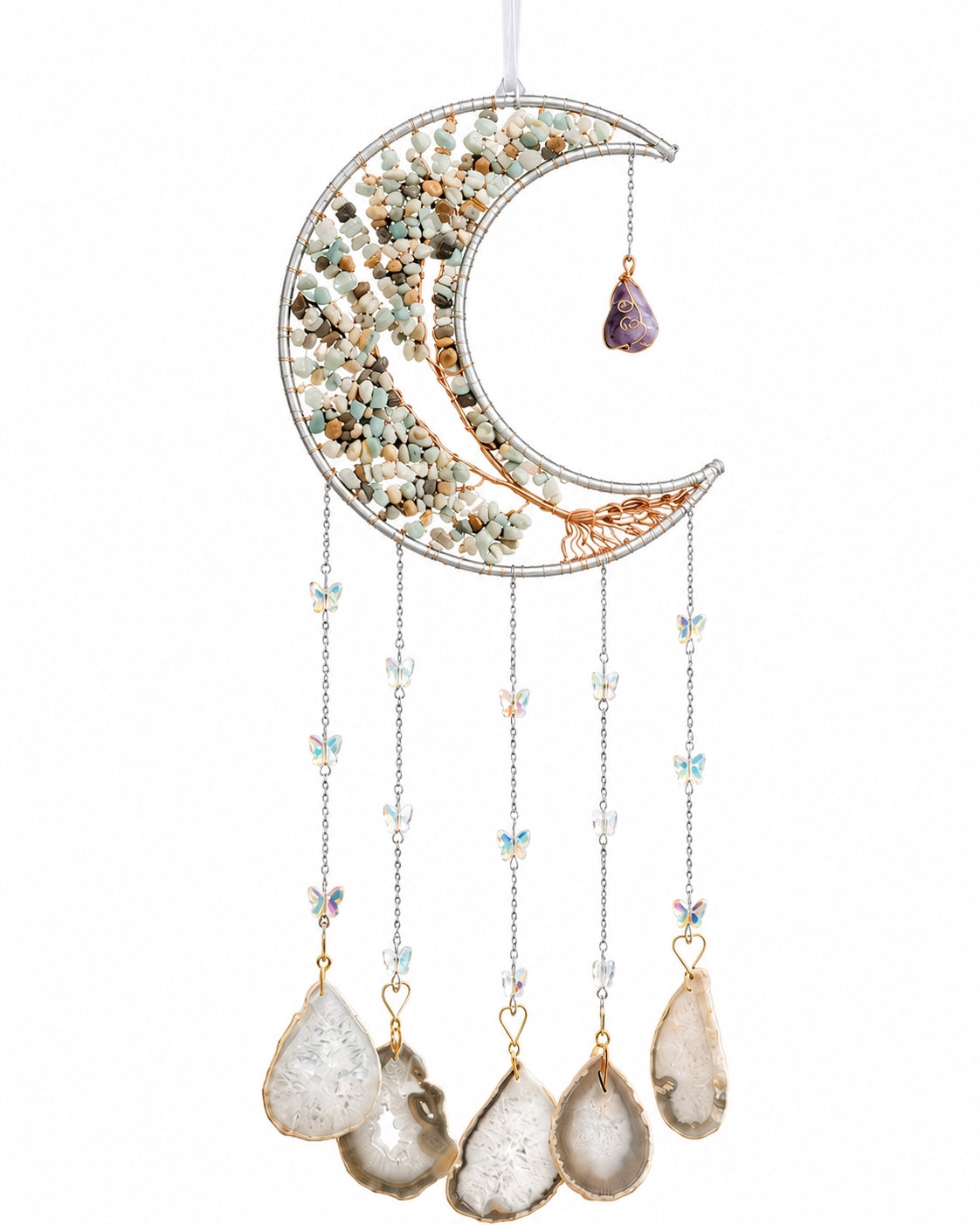 Moonlit Whisper Crystal Wall Hanging