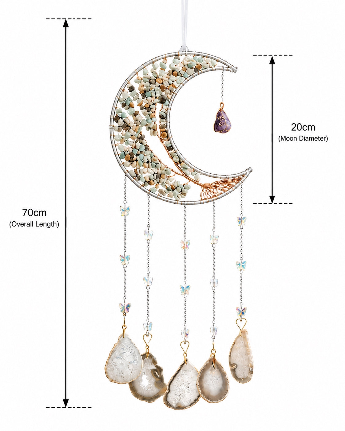 Moonlit Whisper Crystal Wall Hanging