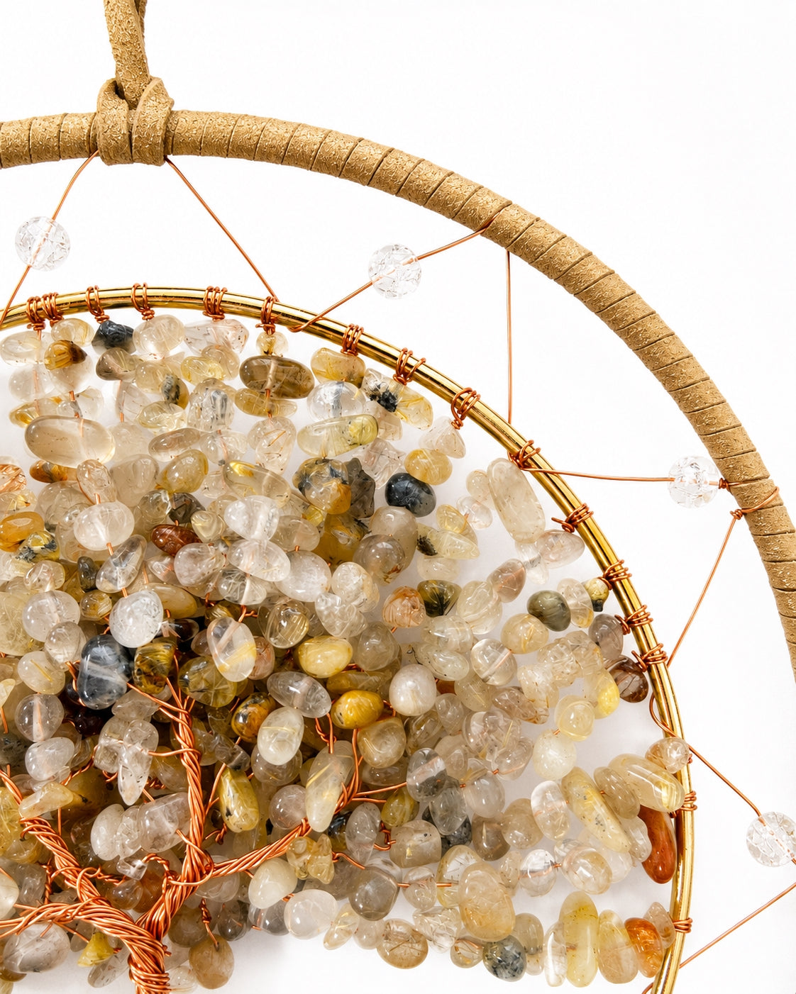 Morning Light Dream Catcher – Crystal Tree Suncatcher