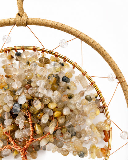 Morning Light Dream Catcher – Crystal Tree Suncatcher