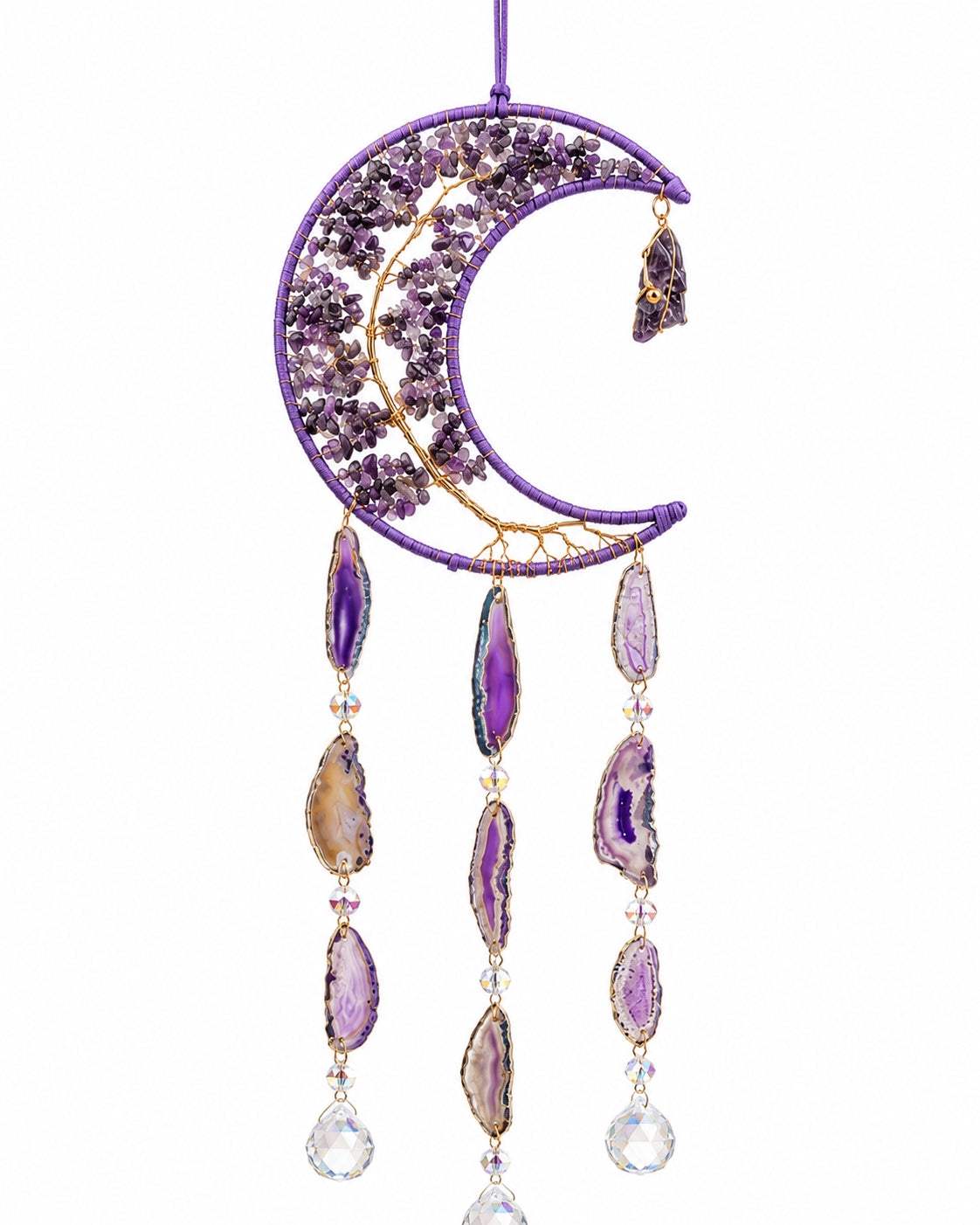 Moonlit Reverie – Amethyst Dream Catcher