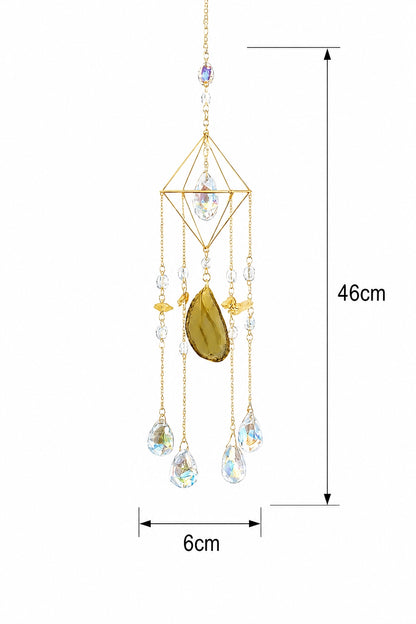 Golden Solstice – Crystal Prism Suncatcher