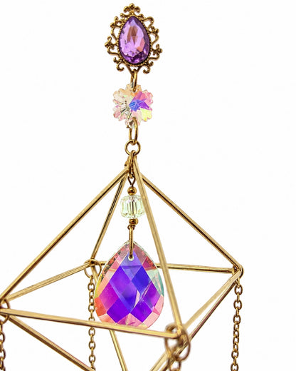 Golden Solstice – Crystal Prism Suncatcher