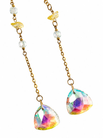 Golden Solstice – Crystal Prism Suncatcher