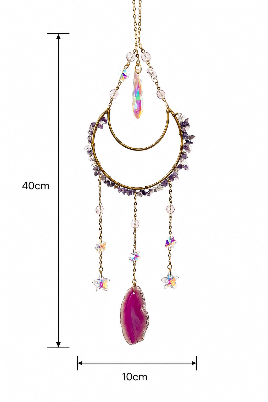 Moonlit Amethyst Suncatcher