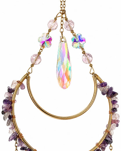 Moonlit Amethyst Suncatcher