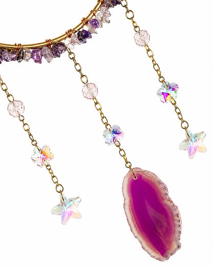 Moonlit Amethyst Suncatcher